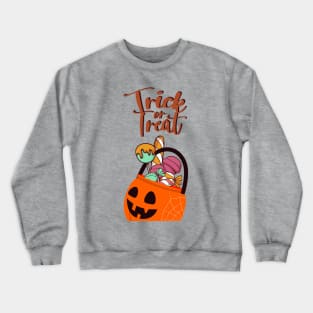 Trick or treat t shirt Crewneck Sweatshirt